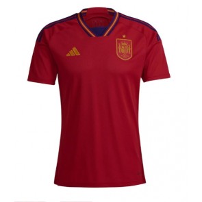 Maillot de foot Espagne Domicile Monde 2022 Manches Courte